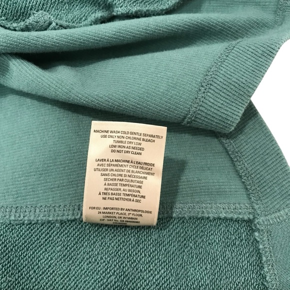 Anthropologie Saturday Sunday Shawled Vivie Cardigan Waterfall Green XSmall - Picture 6 of 8